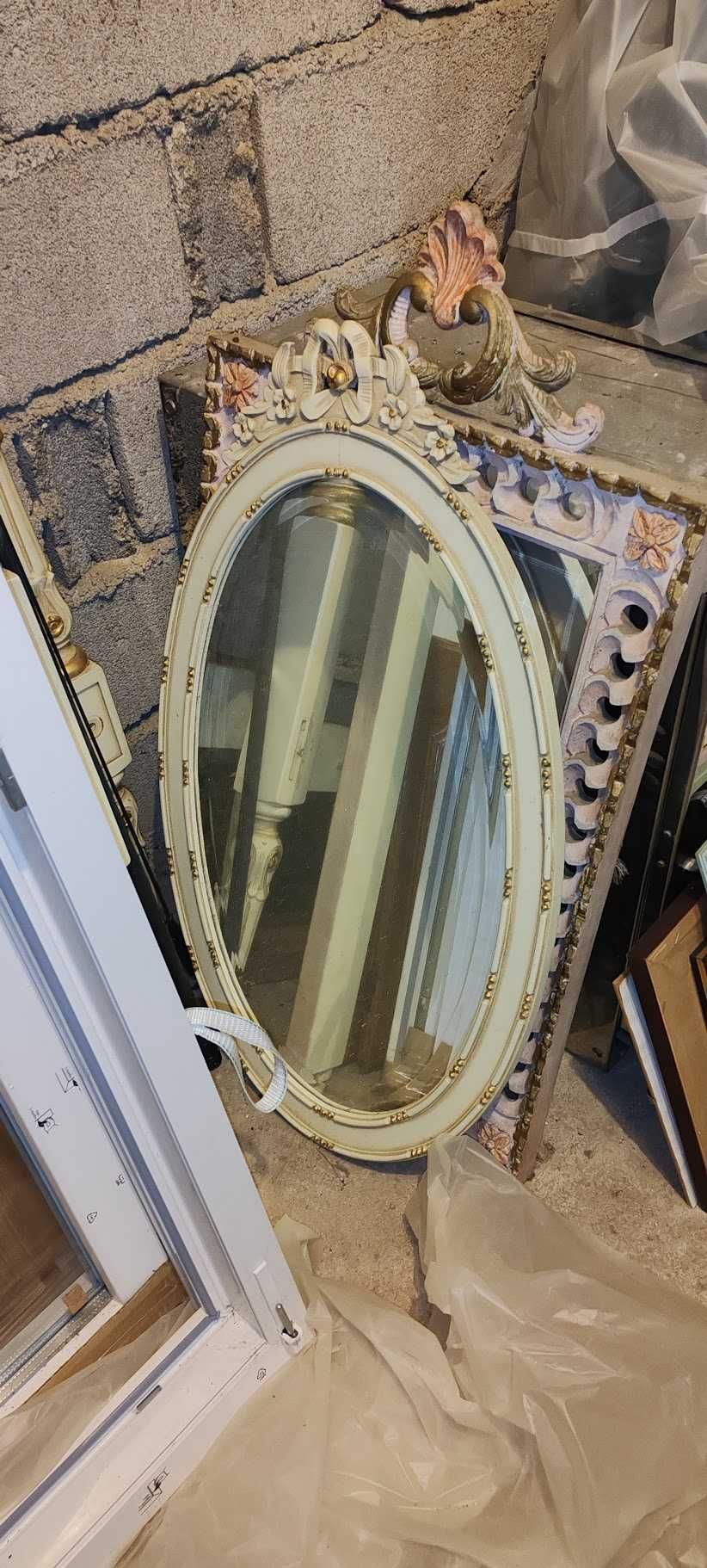 Espelho vintage creme