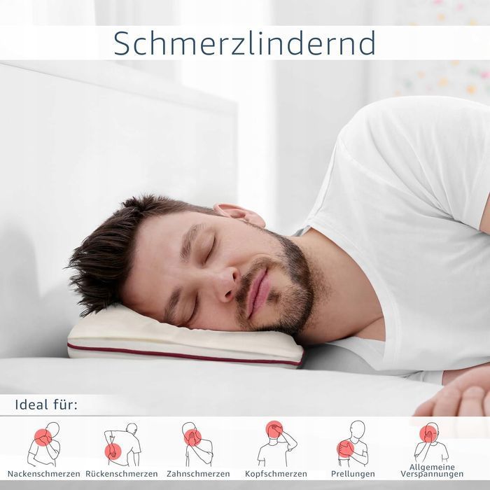 Amago - Poduszka Z Naturalną Mieszanką Zbóż 850G Z Dzianiny 50X20Cm