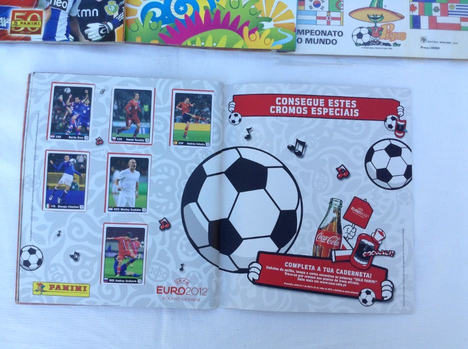 Caderneta EURO 2012 UEFA PANINI completa - Futebol + álbum Extra vazio