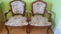 Komplet mebli salonowych 2+1 stylowe ludwik