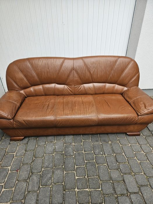 Kanapa sofa skórzana