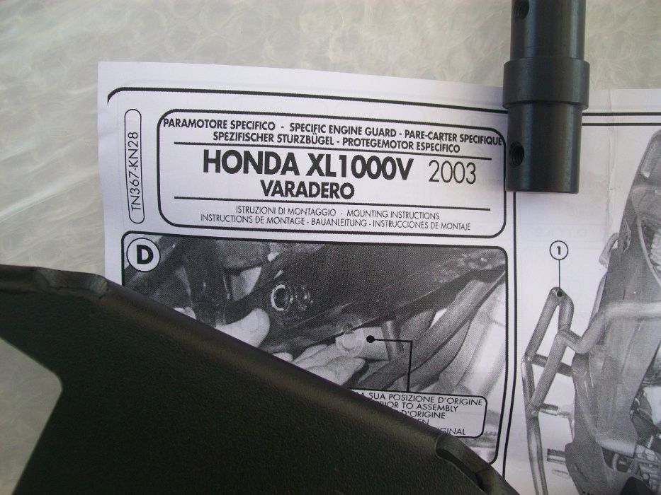 TN367 XL1000V Varadero/ABS (03>06) Honda GIVI GMOLE XL 1000 V KN28