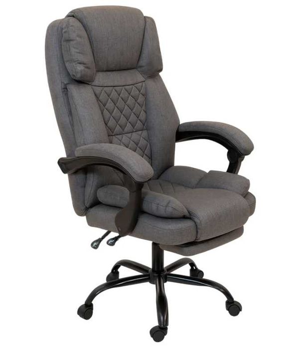 ПОЛЬША Ткань кресло офисное компьютерное кресло СЕРОЕ