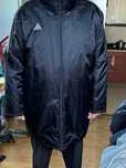 Duża nowa męska kurtka zimowa z
 kapturem Adidas