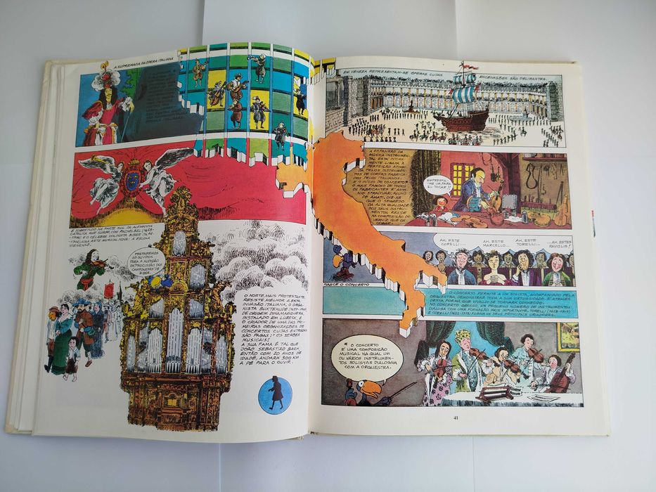 Escasso Livro de Banda Desenhada "História da Música em BD"