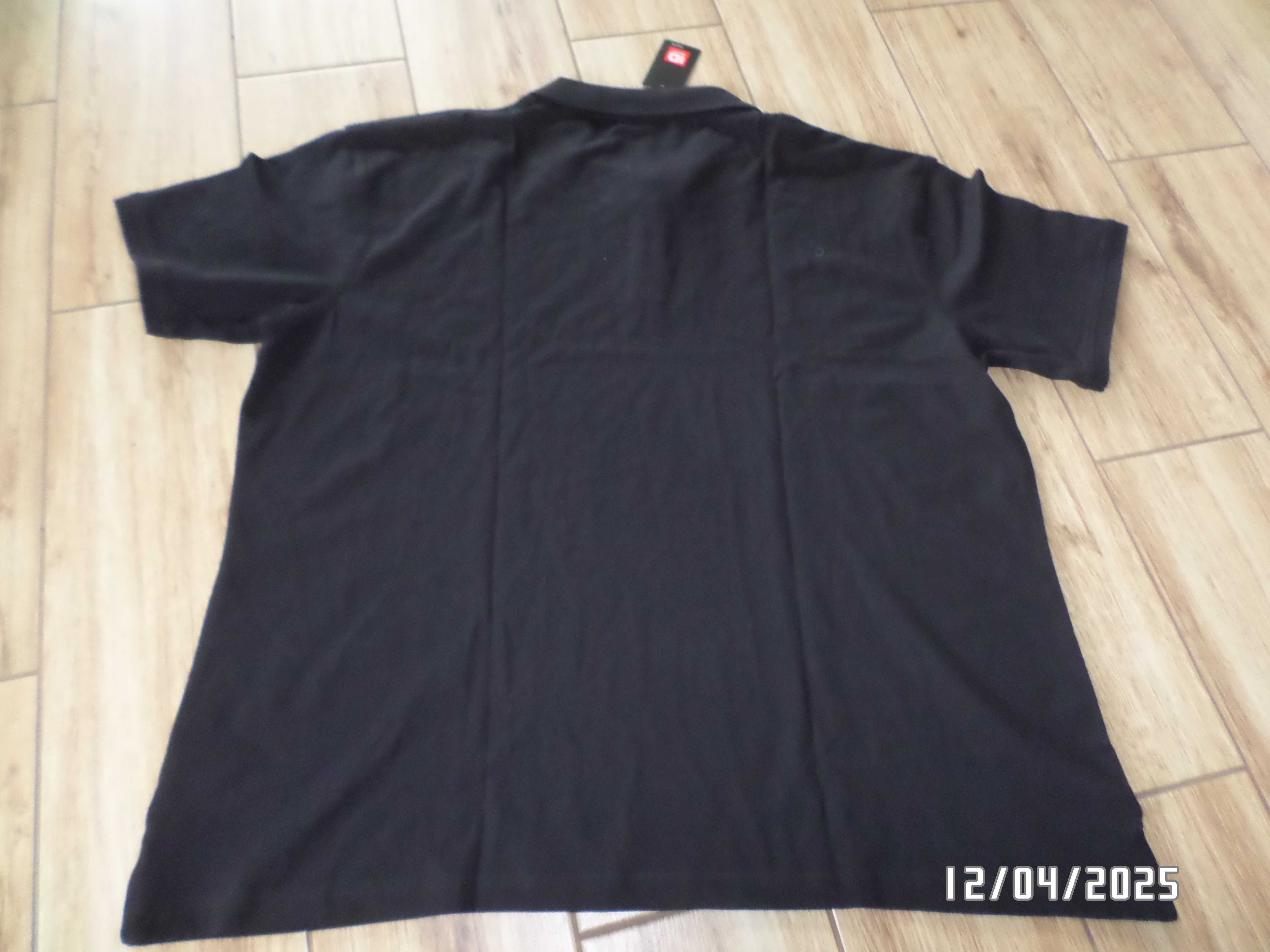 Nowa męska koszulka polo  w kolorze czarnym-5XL-XXXXXL