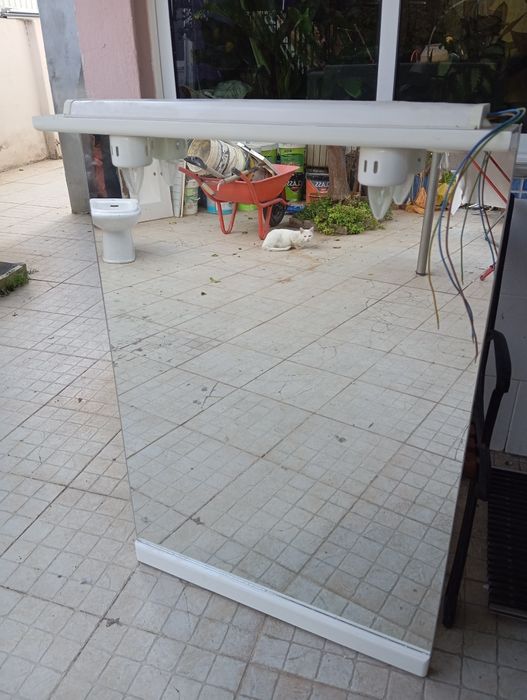 Móvel de casa de banho+ espelho com luz