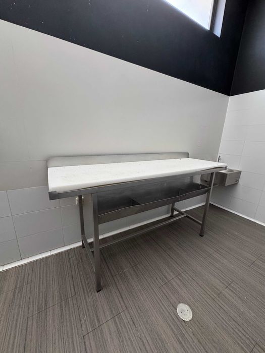 Mesa Profissional em Inox com Placa de Corte – 200x60x100 cm
