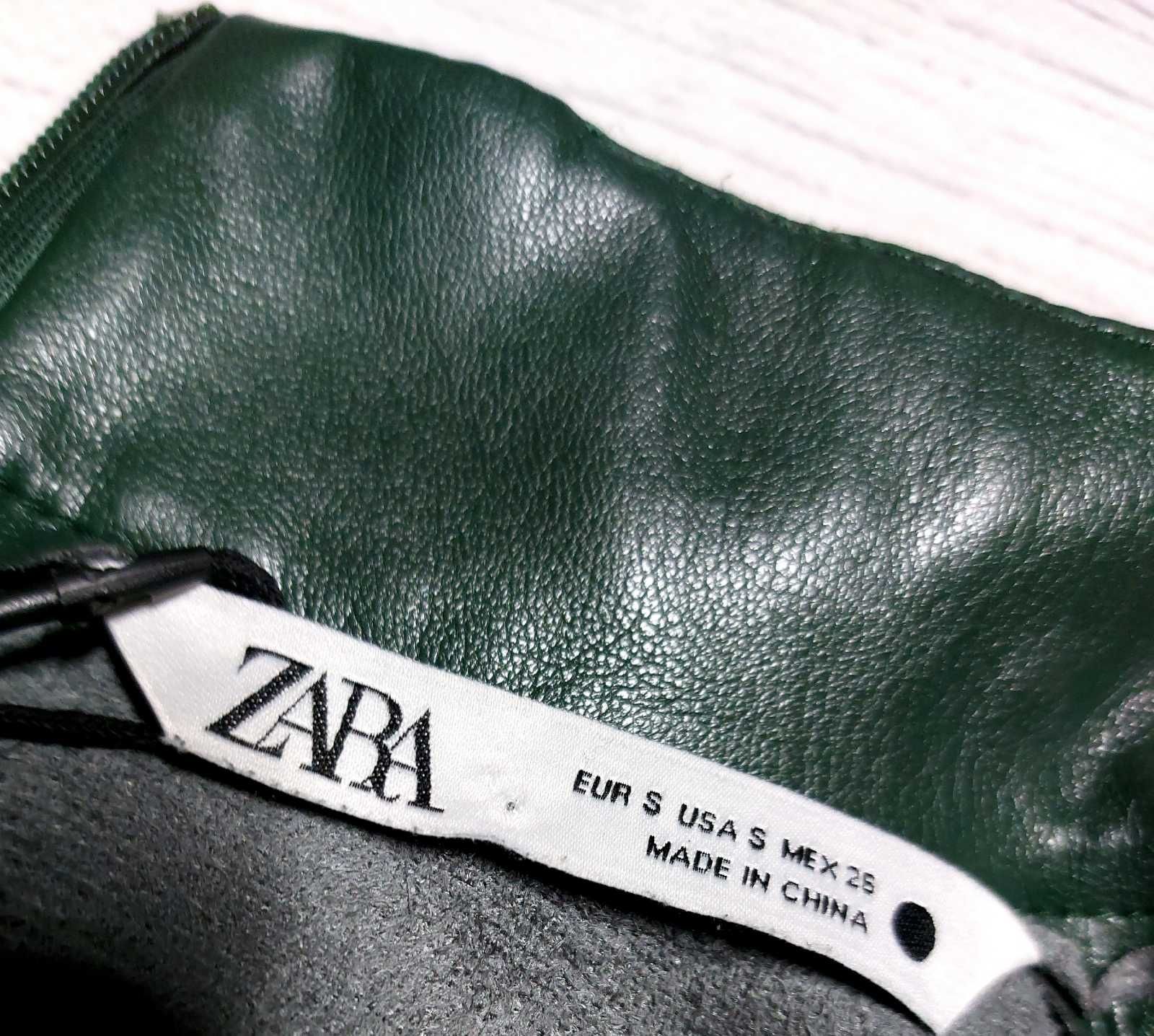 Платье экокожа Zara