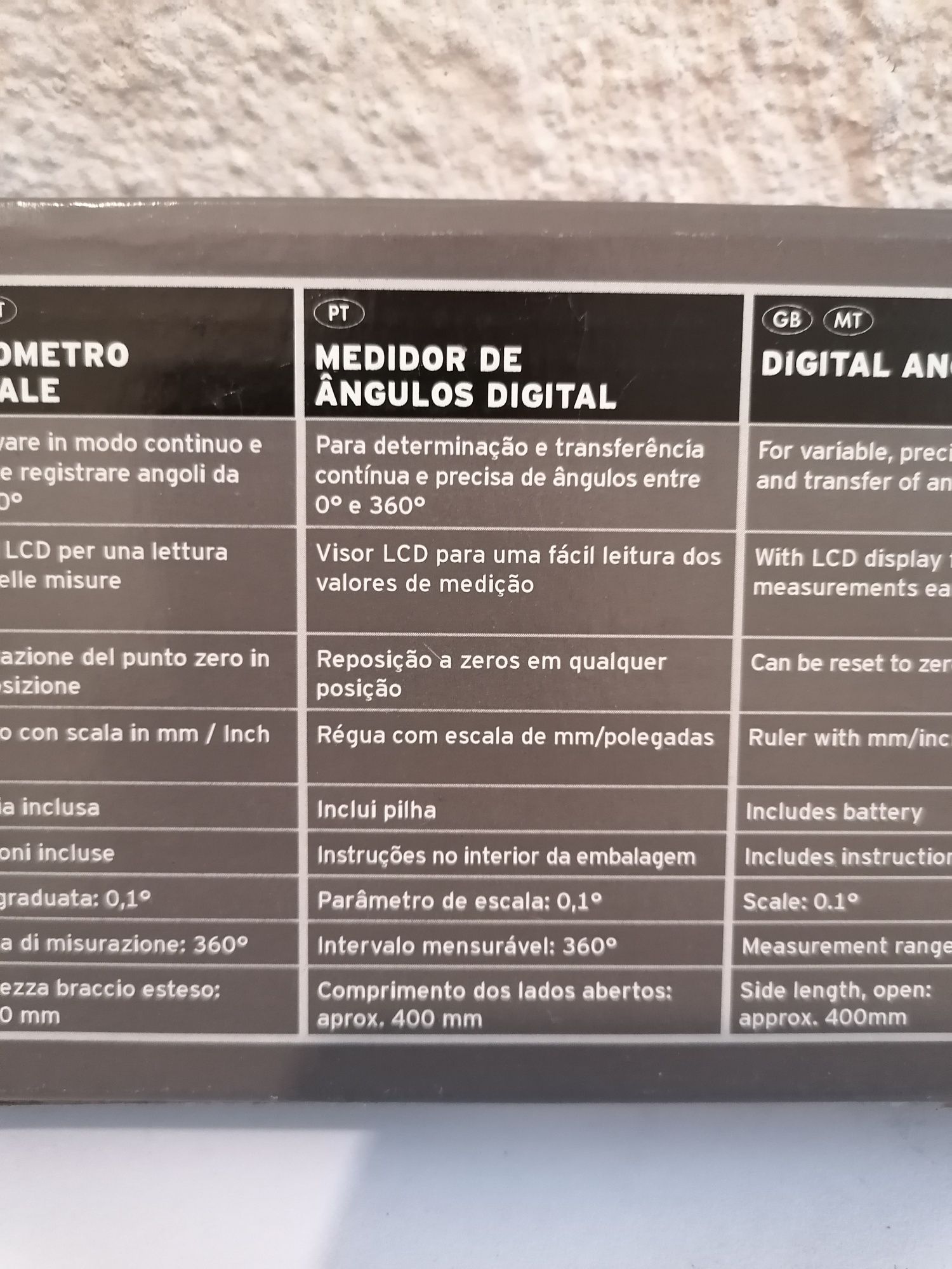 Medidor de ângulos digital POWERFIX Novo