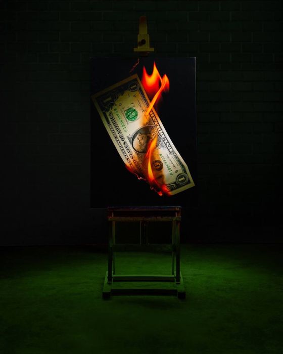 Plakat ,,Money Flame’’