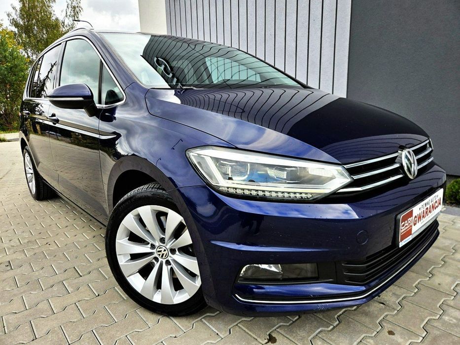 Volkswagen Touran Navi Kamera Cofania Asystent LED Matrix Elektryka Salon Polska Polecam
