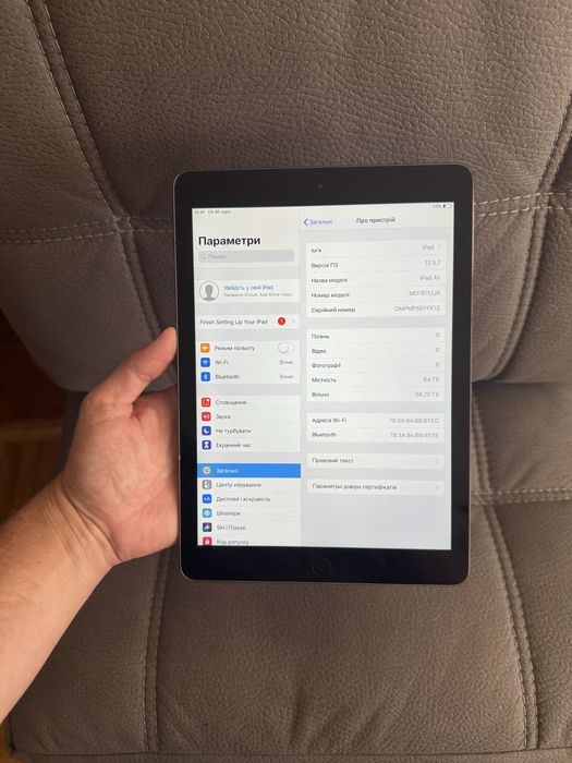 iPad Air 1 64 ГБ Wi-Fi