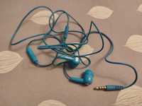 Nowe słuchawki hama 3.5 jack guzik pauza niebieskie