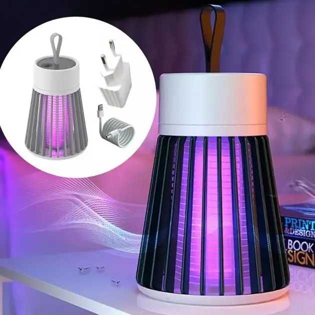 Лампа-знищувач від комарів і комах Stop Mosquito USB з аккумулятором