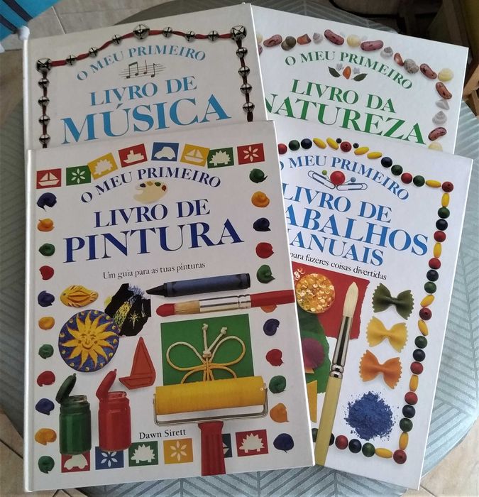 4 livros O Meu Primeiro Livro de Pintura... - NOVOS