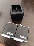 Pack de duas baterias go pro com carregador
