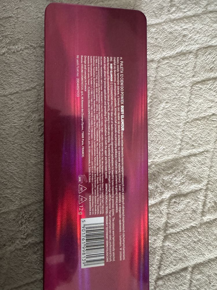 Eveline ruby glamour nowe cienie
