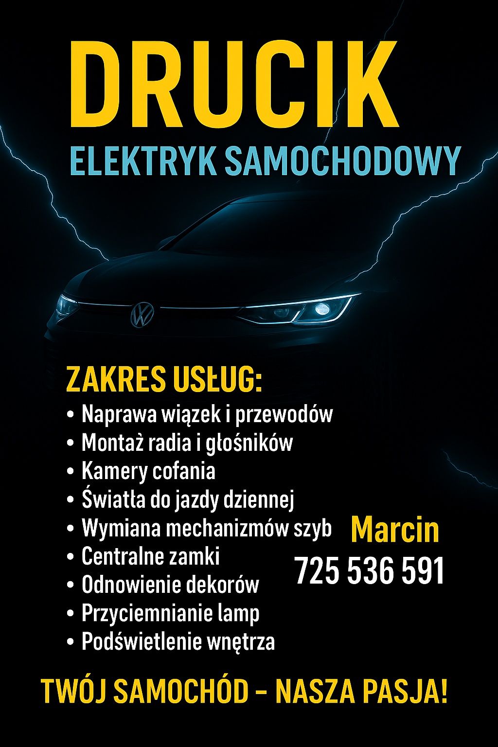 Elektryk samochodowy montaż radi itp, vcds, błedy, kodowanie