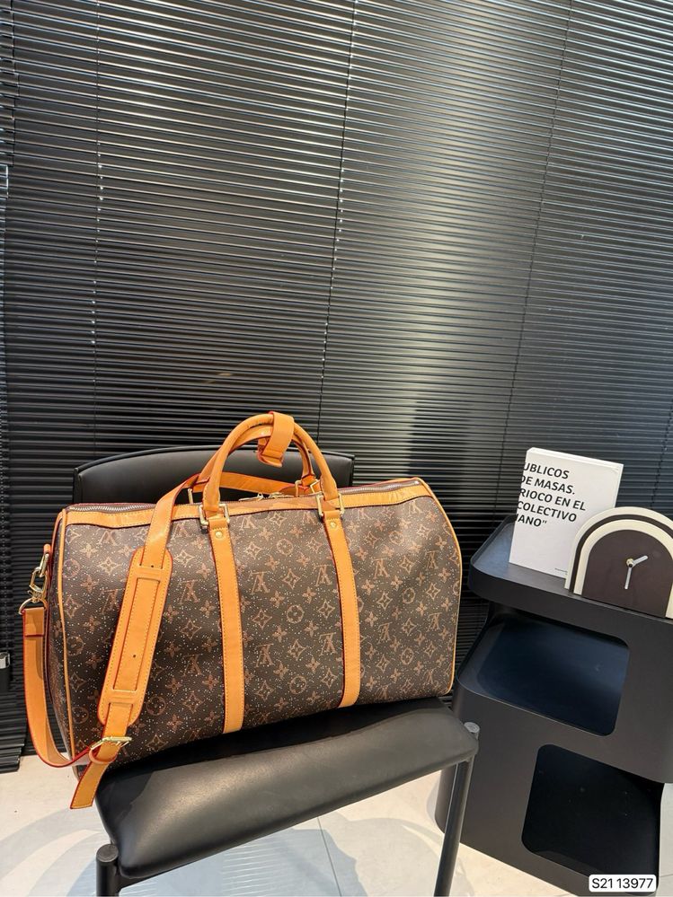 Louis Vuitton Keepall сумка коричневая мужская женская кожаная