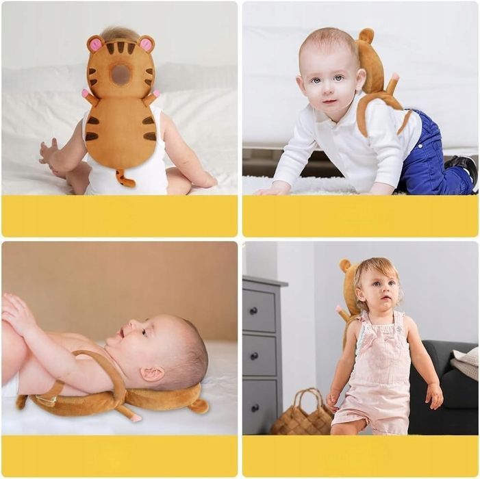 Ochraniacz głowy dziecka do nauki chodzenia Tygrys + gratis