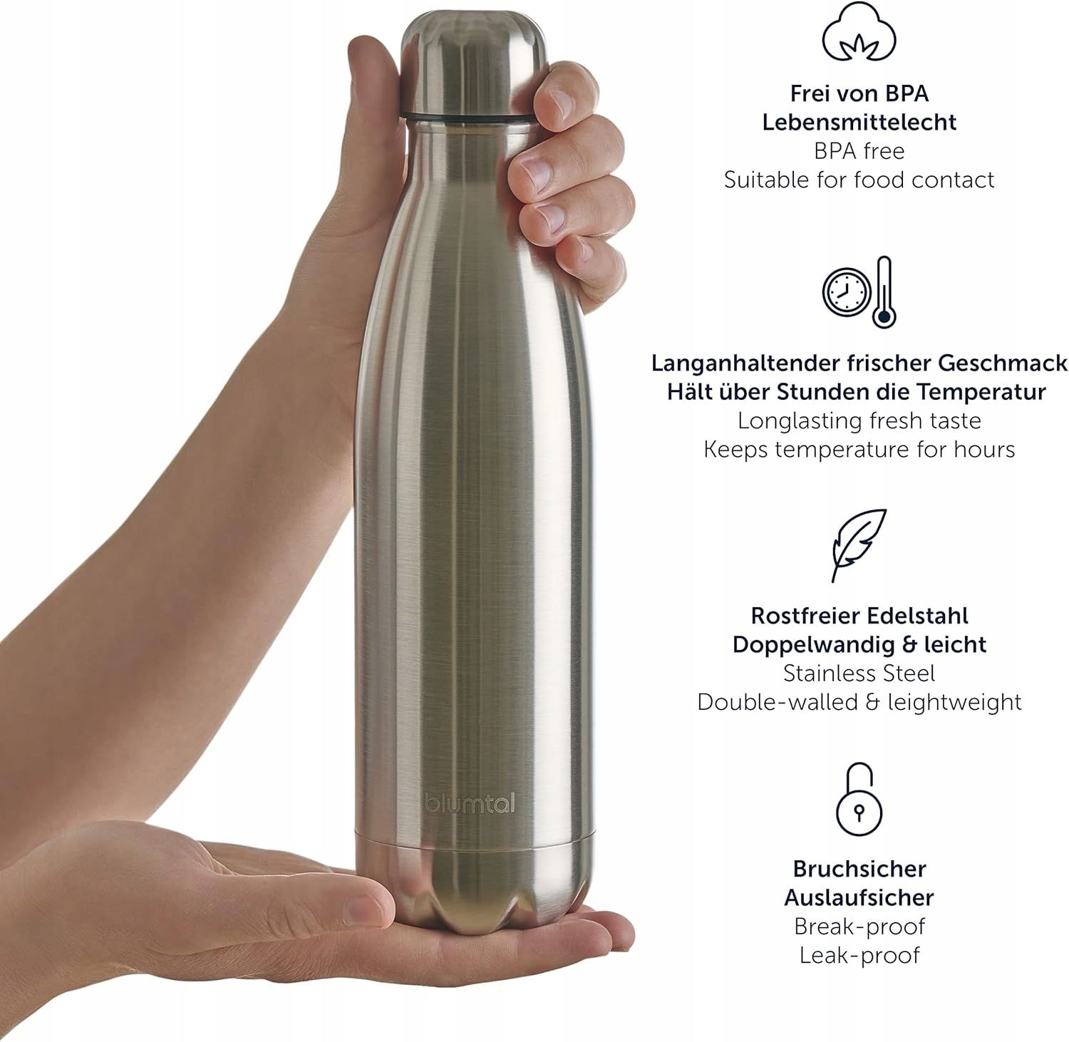 Blumtal Charles Butelka Termos zimno ciepło 500 ml stal nierdzewna
