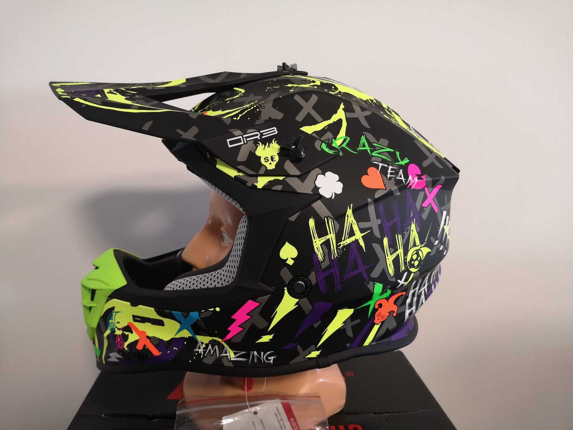 Kask LAZER OR3 Crazy  r. M   Black- Multi- Matt