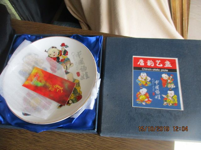 talerz ręcznie malowany chiński