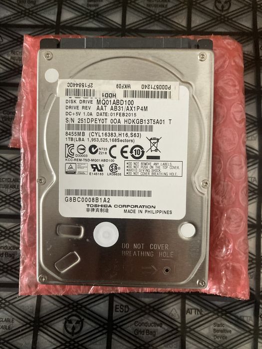 Toshiba Disco Interno HDD 1 TB