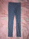 H&M tregginsy niebieskie szachownica, spodnie 146 cm 10-11 lat
