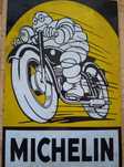 Michelin. Bibandum. Stara reklama. Blacha, Emalia