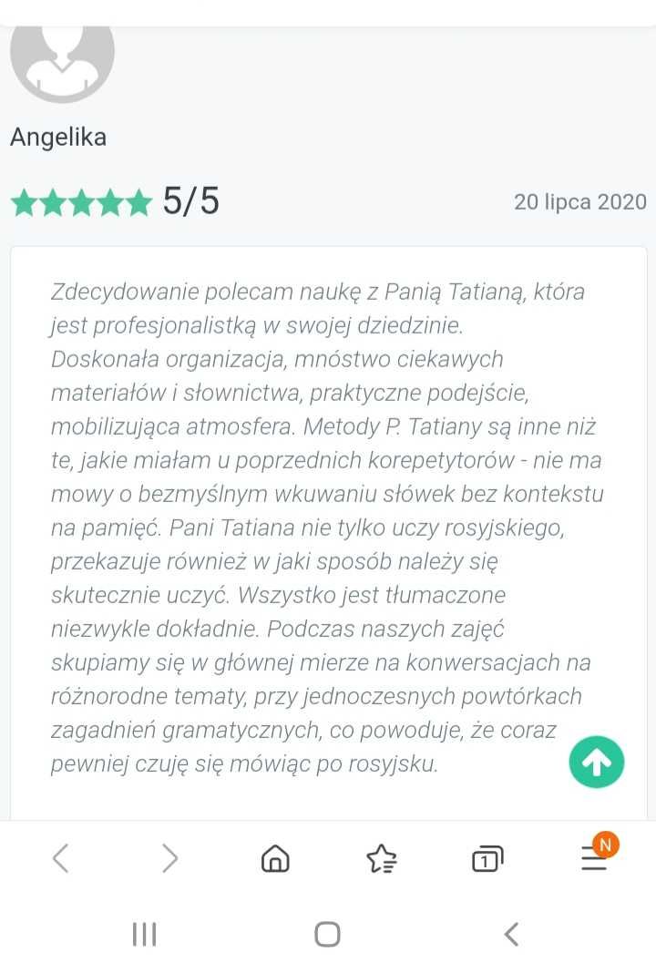 Korepetycje z j.rosyjskiego - zawodowy korepetytor