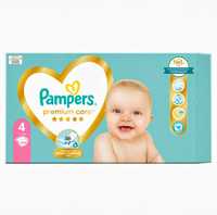 Pieluszki Pampers Premium Care Rozmiar 4  104 szt.  9-14kg