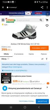 Buty zimowe Adidas CH WINTERHIKER II CP W damskie rozmiar 39 1/3