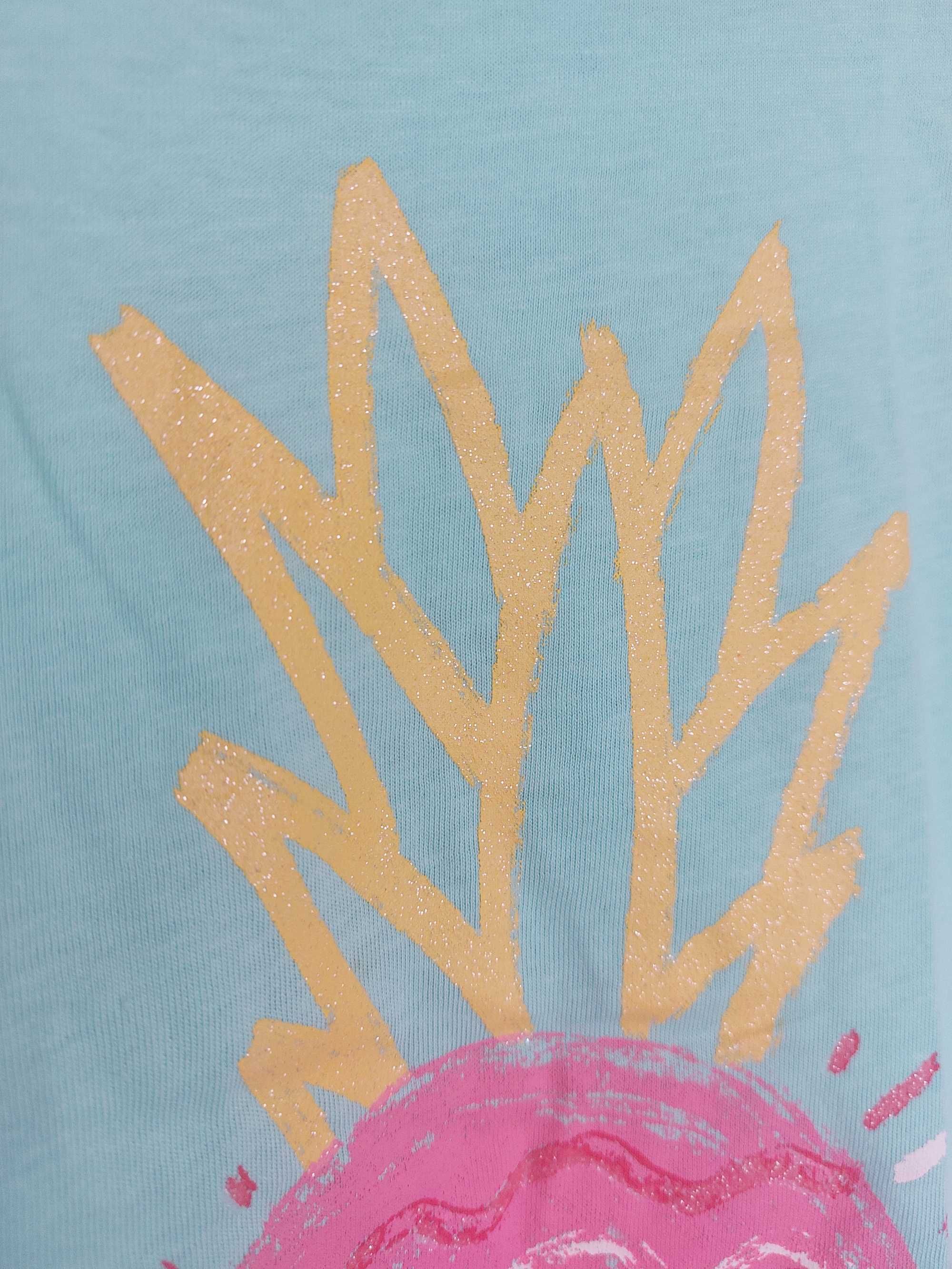 R.158 nowa bluzka ananas, Brokatowe elementy,  Coolclub