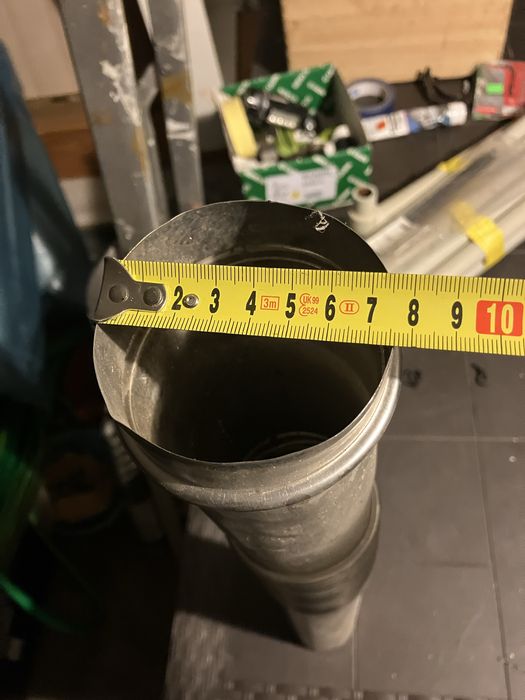 rura kolano kwasoodporne fi 75 dł. 60 cm do kotła olej Ulrich Ederlich