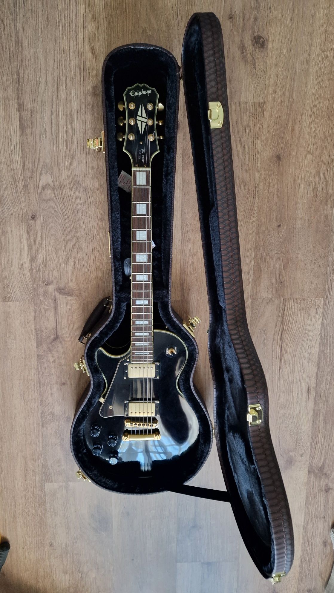 Epiphone Les Paul Custom Ebony canhoto/esquerdino