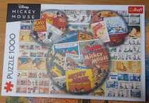 Puzzle Trefl "Komiksowa Myszka Miki",1000 el., kompletne, stan idealny