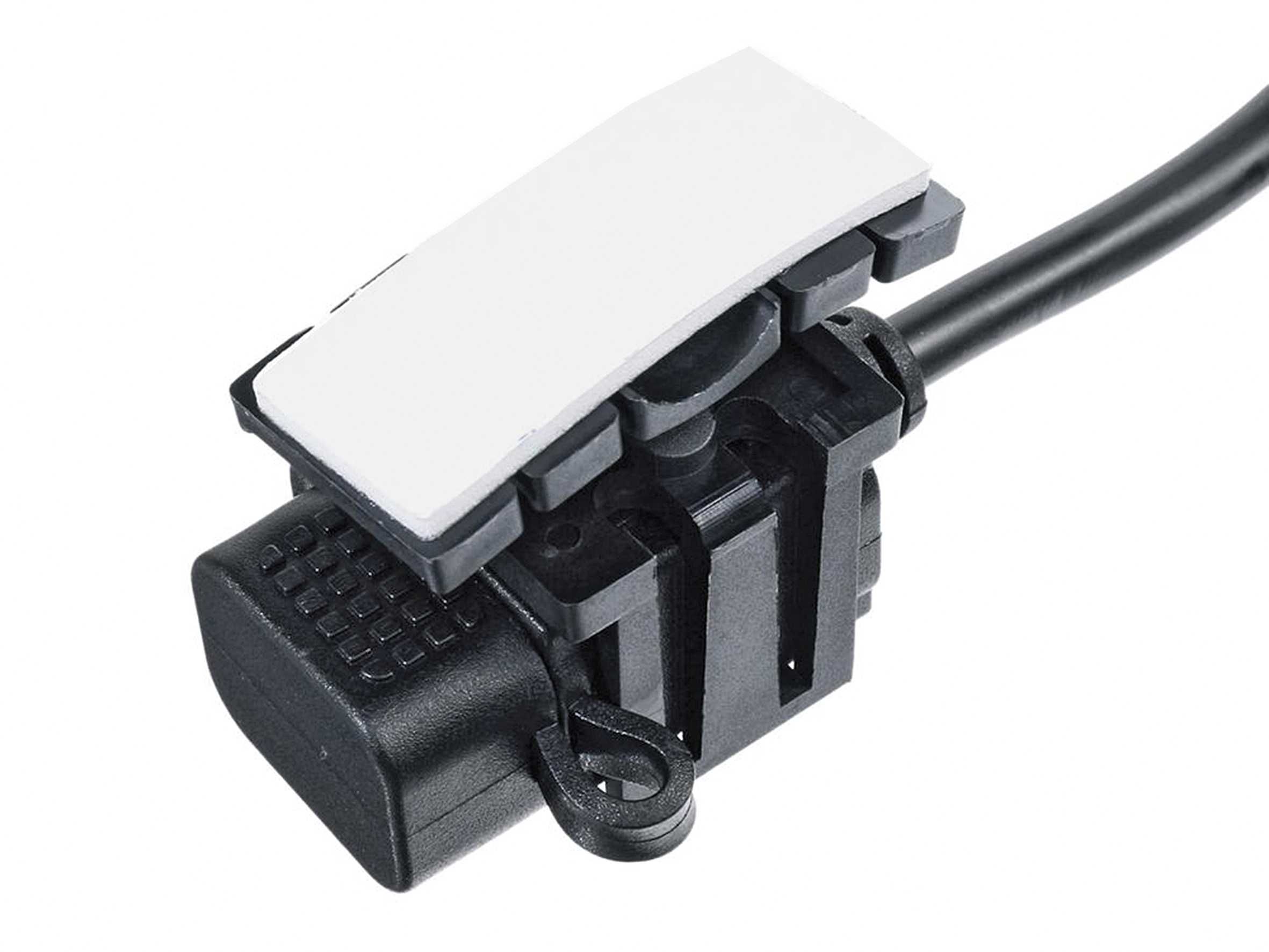 Carregador Universal 2.1A Motociclo Impermeável 1 USB com Fusível ABS