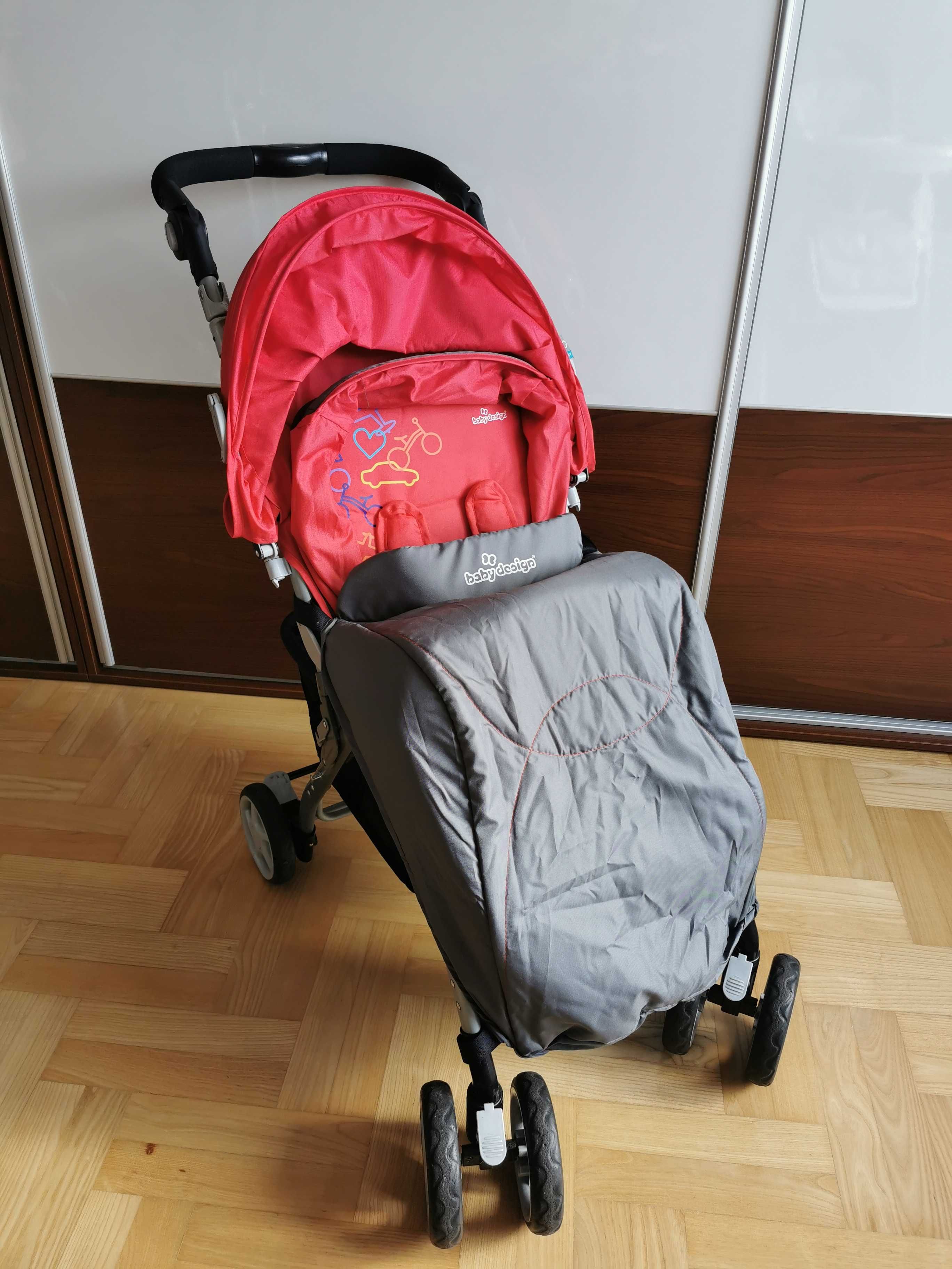 Wózek spacerowy Baby Design składany.