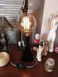 Lampa stołowa Loft retro stara odrestaurowana bakielitowa