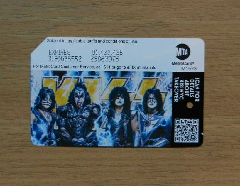 Kiss NYC Metro Card limitowana seria