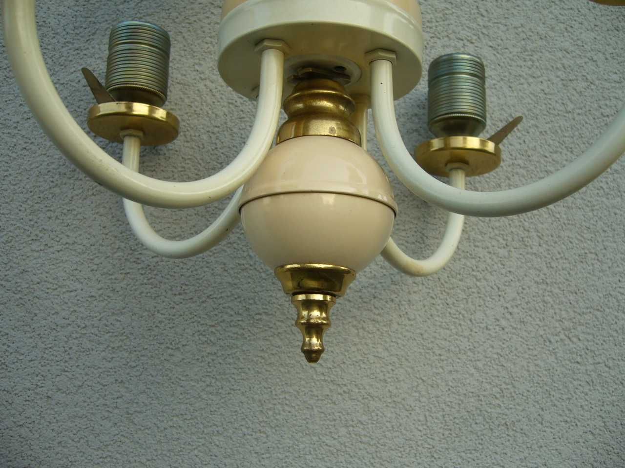 Żyrandol retro bez kloszy