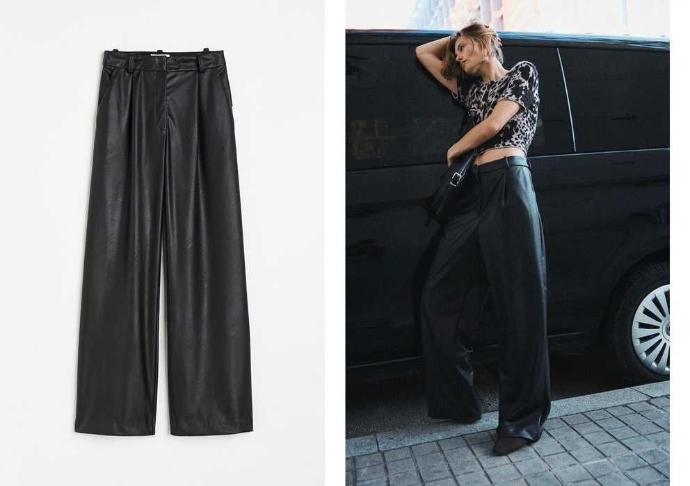 Spodnie z eko skóry 36 nowa kolekcja czarne nowa kolekcja PROMOCJA