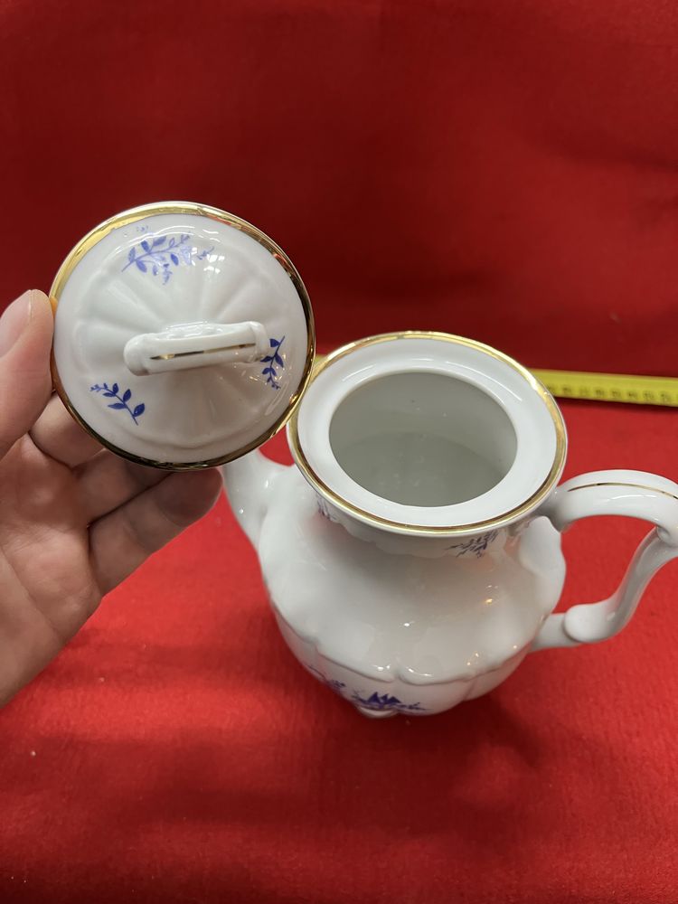 Porcelana Wałbrzych imbryk mlecznik zestaw