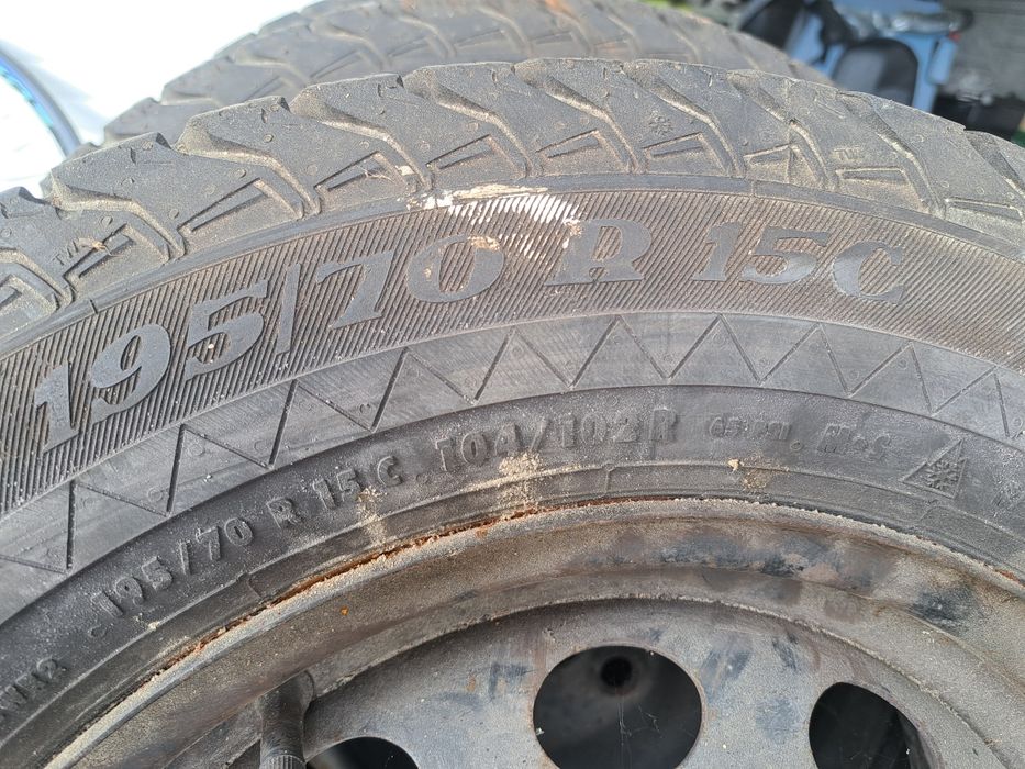 Koła VW T4 stan bdb 9mm 5x112 195x75x15C
