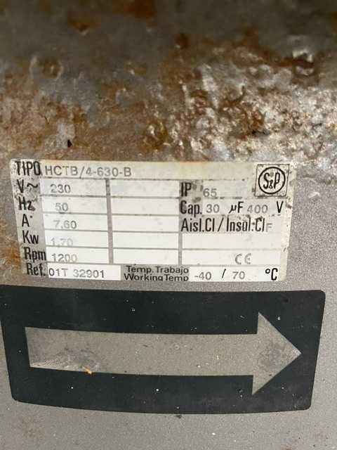 Extrator/Ventilador Industrial Monofásico/Trifásico + Caixa Comando