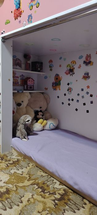 Детская двухъярусная кровать + ортопедический матрас