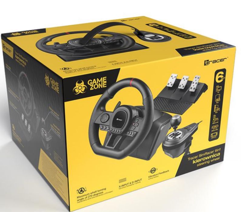 Кермо з педалями, коробкою передач Tracer SimRacer