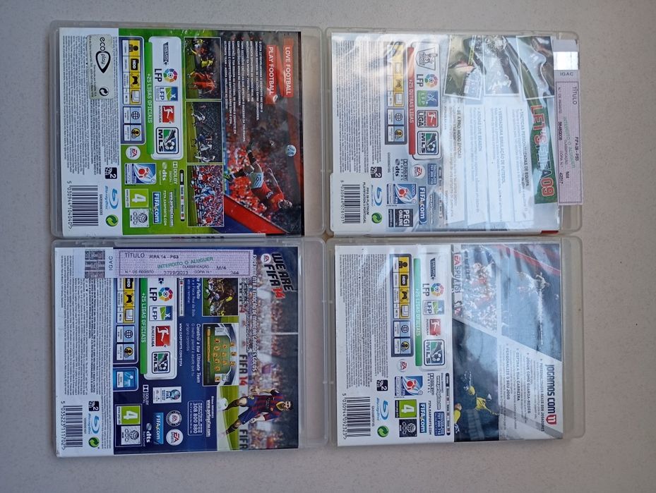 Fifa 09 11 12 e 14 Ps3